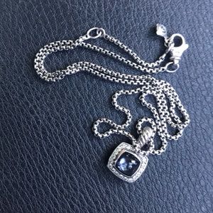 David Yurman Black orchid stone diamond Necklace
